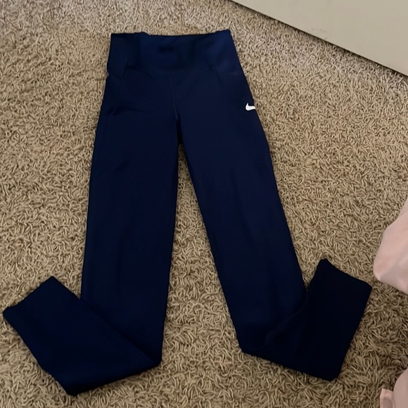 Nike Pants & Jumpsuits Navy Blue Nike Leggings Poshmark
